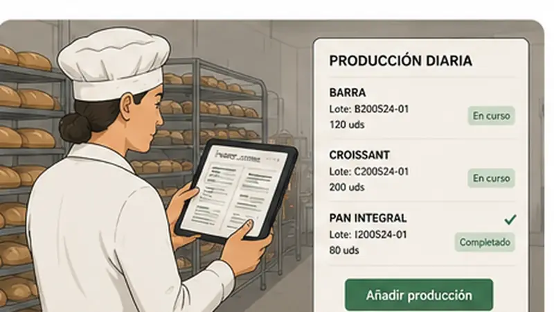 Pantalla de Control de masas y producciones en Escandalla