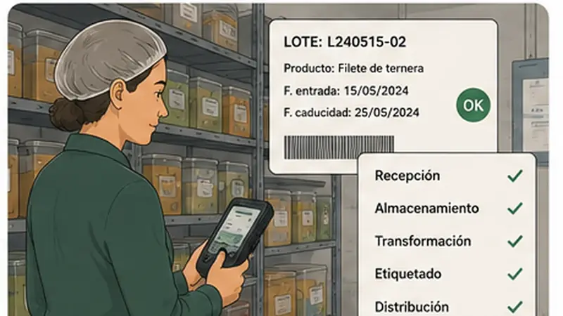 Pantalla de Trazabilidad en Escandalla